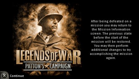 Legends of War: Patton's Campaign title screen image #1 