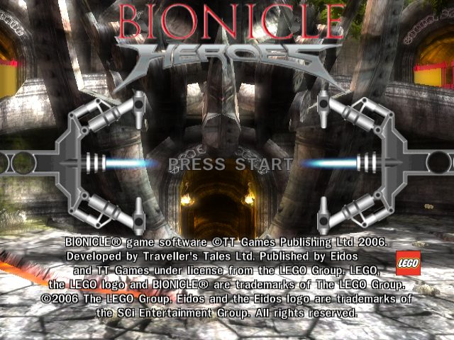 Bionicle Heroes title screen image #1 