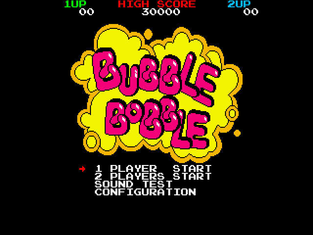 Bubble Bobble title screen image #1 
