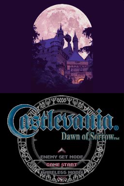 Castlevania: Dawn of Sorrow  title screen image #1 