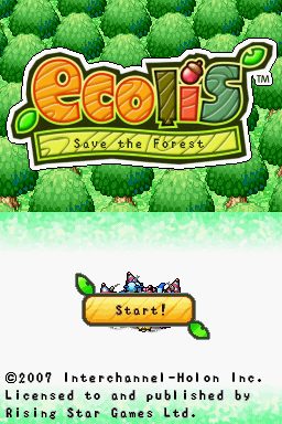 Eco-Creatures: Save the Forest  title screen image #1 