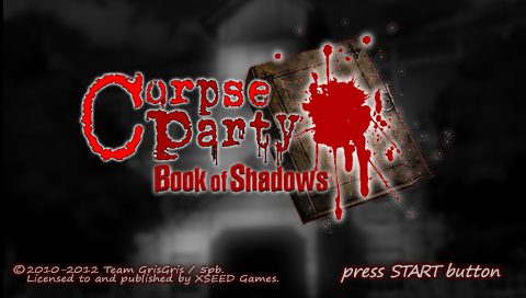 Corpse Party: Book of Shadows title screen image #1 