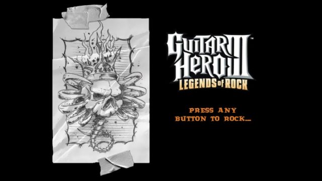 Guitar Hero III: Legends Of Rock  title screen image #1 