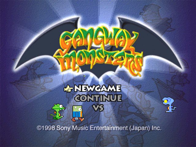 Gangway Monsters  title screen image #1 