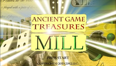 Ancient Game Treasures Mill title screen image #1 