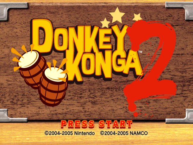 Donkey Konga 2  title screen image #1 