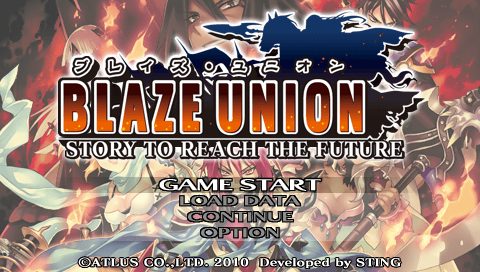 Blaze Union: Story to Reach the Future  title screen image #1 