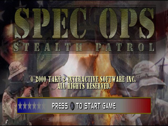 Spec Ops: Stealth Patrol title screen image #1 