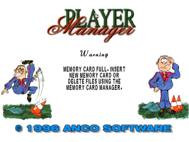 Player Manager  title screen image #1 