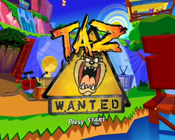 Taz Wanted title screen image #1 
