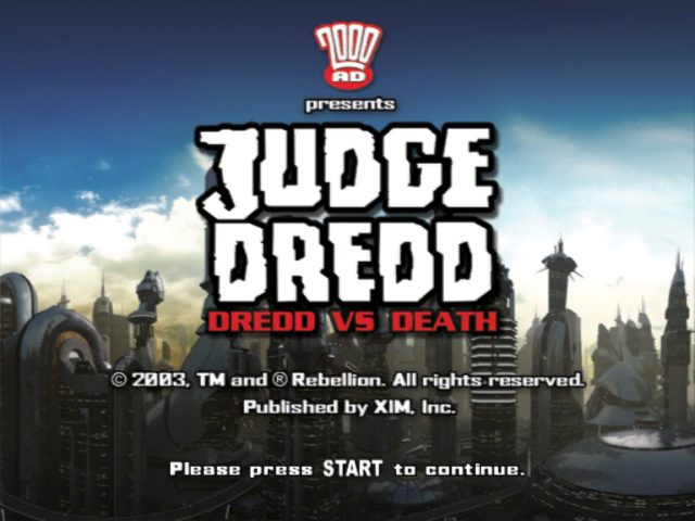 Judge Dredd: Dredd vs. Death title screen image #1 