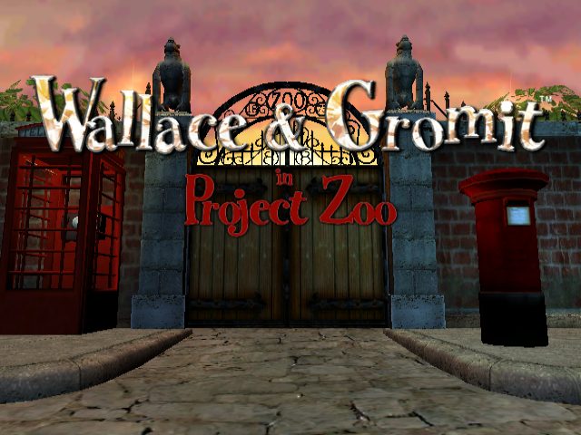 Wallace & Gromit in Project Zoo title screen image #1 