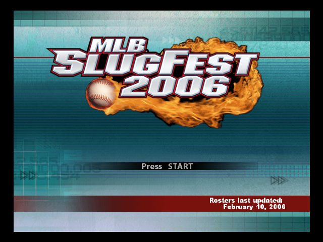 MLB SlugFest 2006 title screen image #1 