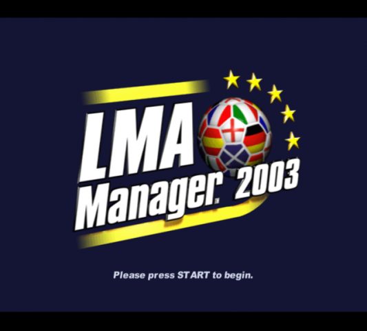 LMA Manager 2003  title screen image #1 