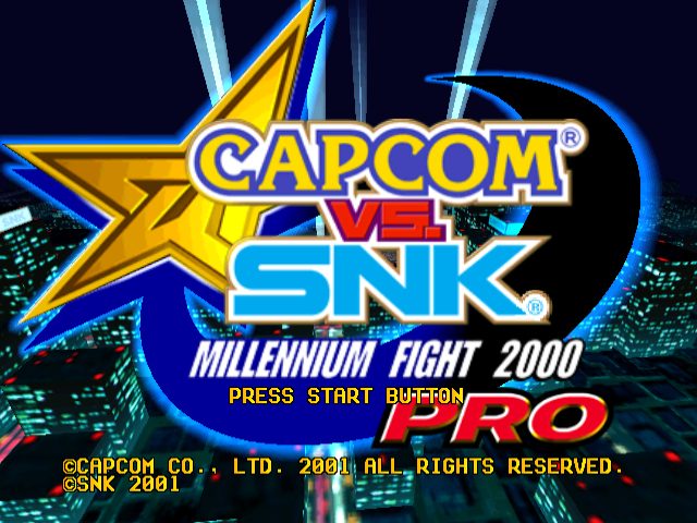 Capcom vs. SNK: Millennium Fight 2000 Pro title screen image #1 