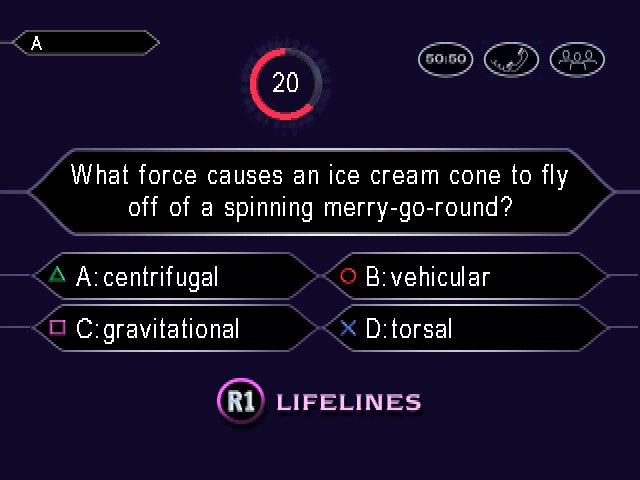 Who Wants To Be A Millionaire Second Edition  in-game screen image #1 