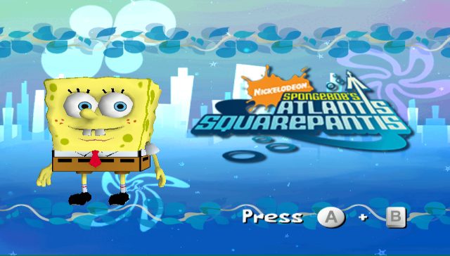SpongeBob's Atlantis Squarepantis title screen image #1 