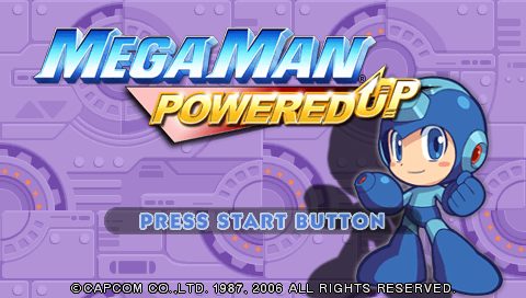 Mega Man Powered Up  title screen image #1 