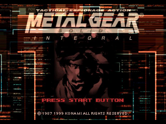 Metal Gear Solid: Integral title screen image #1 