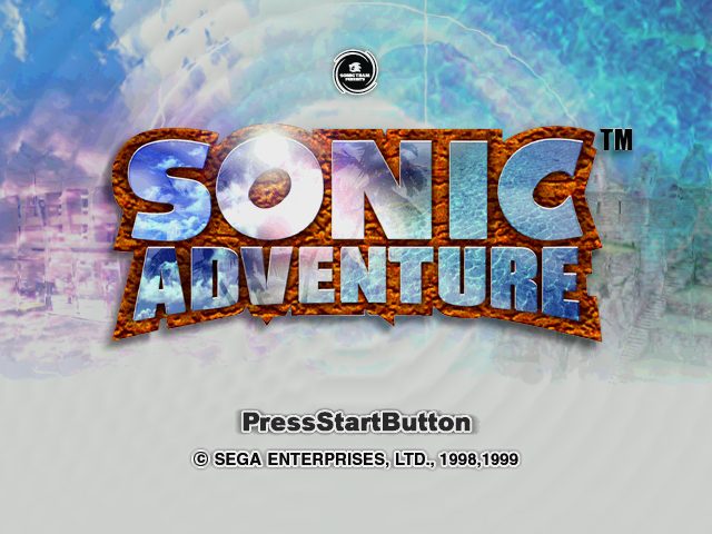 Sonic Adventure  title screen image #1 