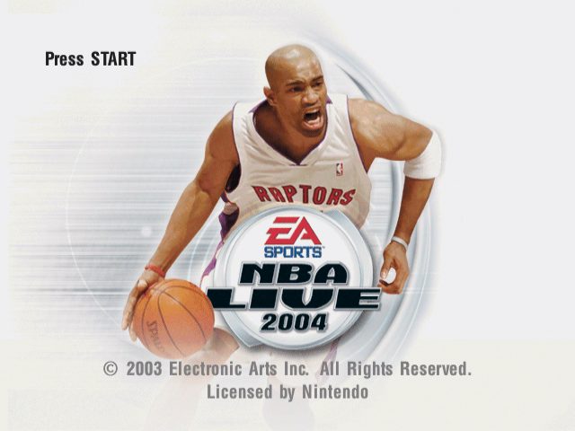 NBA Live 2004 title screen image #1 