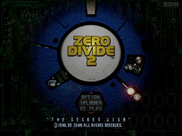 Zero Divide 2  title screen image #1 