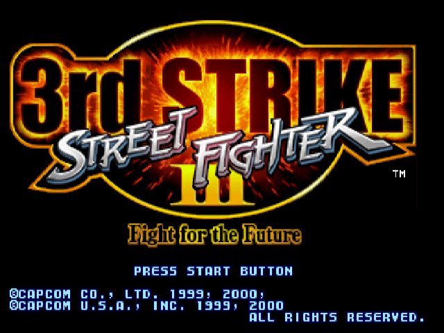 Street Fighter III: 3rd Strike  title screen image #1 