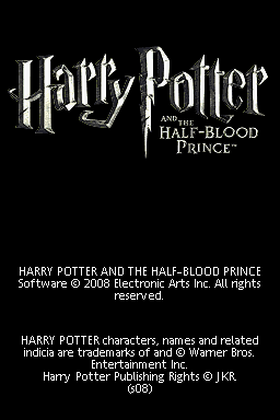 Harry Potter and the Half-Blood Prince title screen image #1 