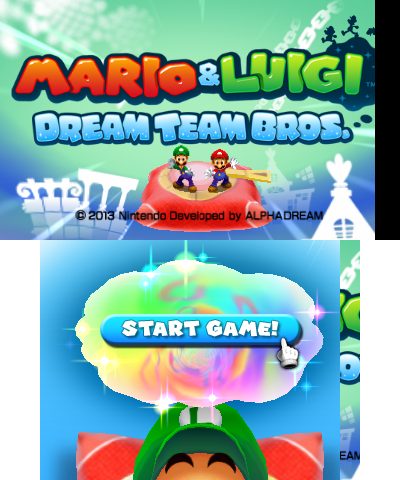 Mario & Luigi: Dream Team Bros.  title screen image #1 