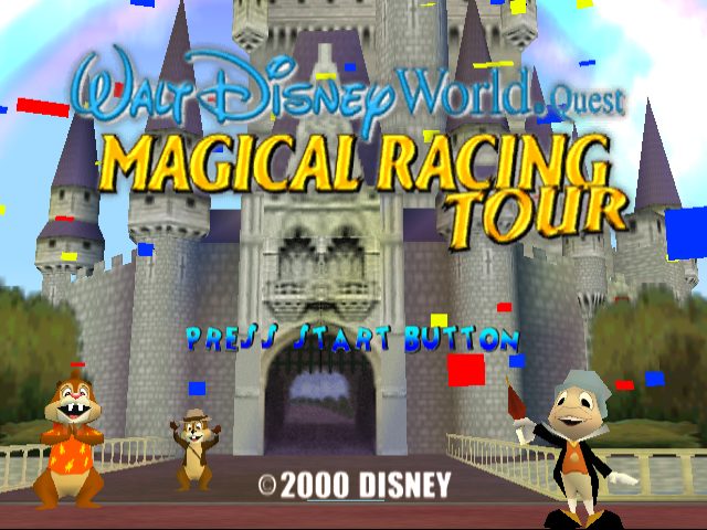 Walt Disney World Quest: Magical Racing Tour title screen image #1 