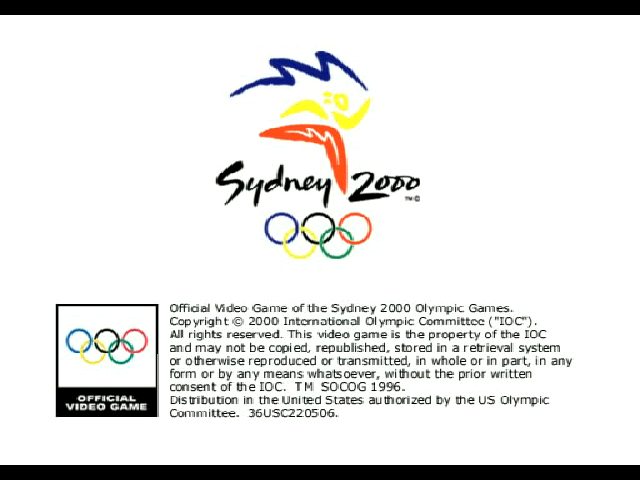 Sydney 2000 title screen image #1 