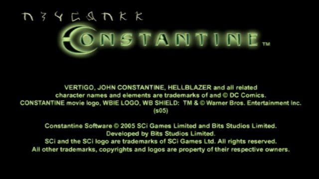 Constantine title screen image #1 