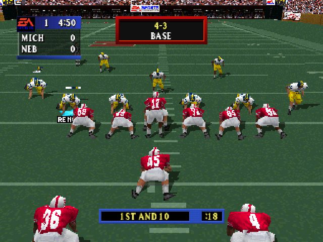NCAA Football '99 in-game screen image #1 
