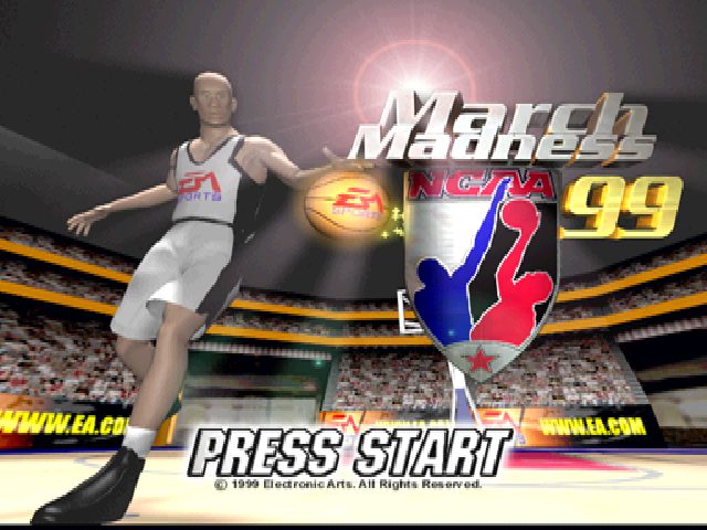 NCAA March Madness '99 title screen image #1 