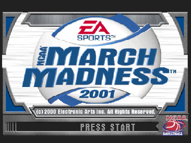 NCAA March Madness 2001 title screen image #1 