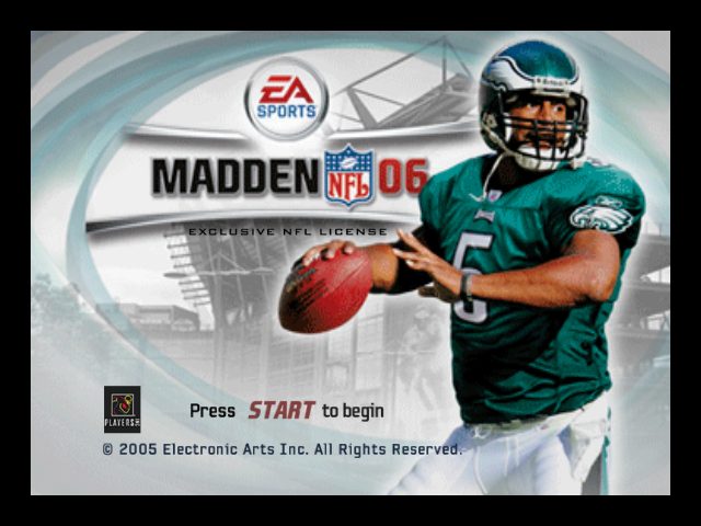 Madden NFL 06 title screen image #1 