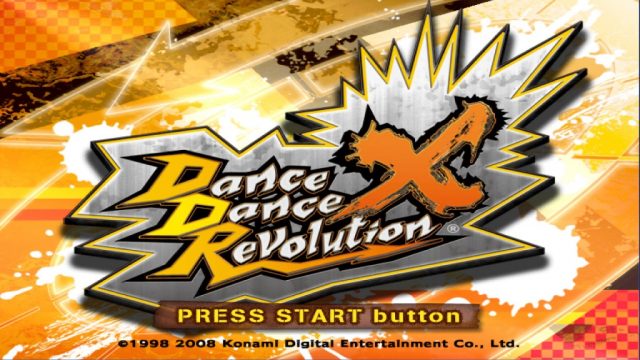Dance Dance Revolution X title screen image #1 