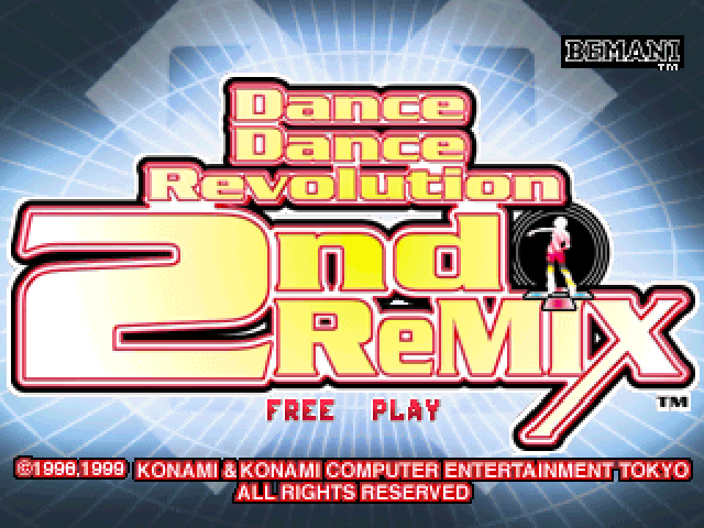 Dance Dance Revolution 2nd ReMIX title screen image #1 