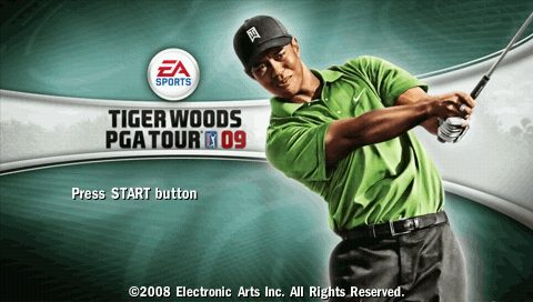 Tiger Woods PGA Tour 09 title screen image #1 