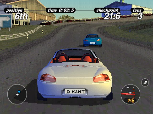 Porsche Challenge in-game screen image #1 