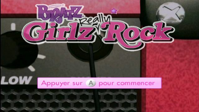 Bratz: Girlz Really Rock!  title screen image #1 