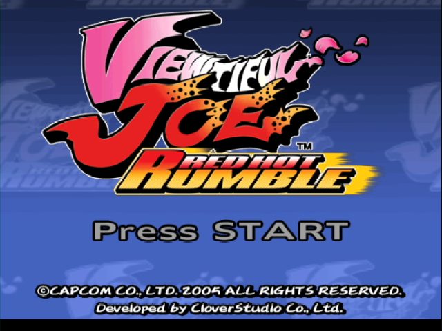 Viewtiful Joe Red Hot Rumble  title screen image #1 