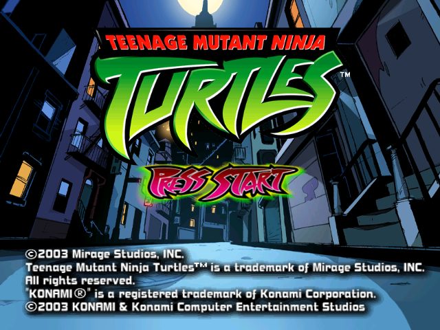 Teenage Mutant Ninja Turtles title screen image #1 