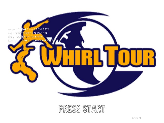 Whirl Tour title screen image #1 