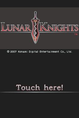 Lunar Knights  title screen image #1 