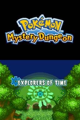 Pokémon Mystery Dungeon: Explorers of Time  title screen image #1 