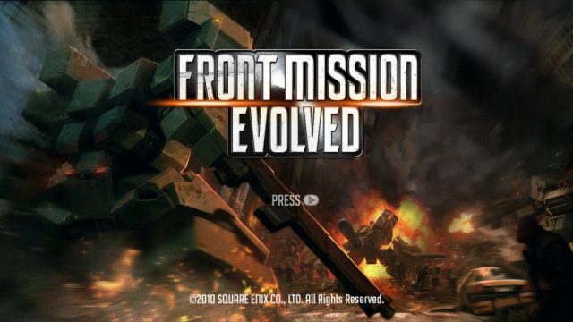 Front Mission Evolved  title screen image #1 