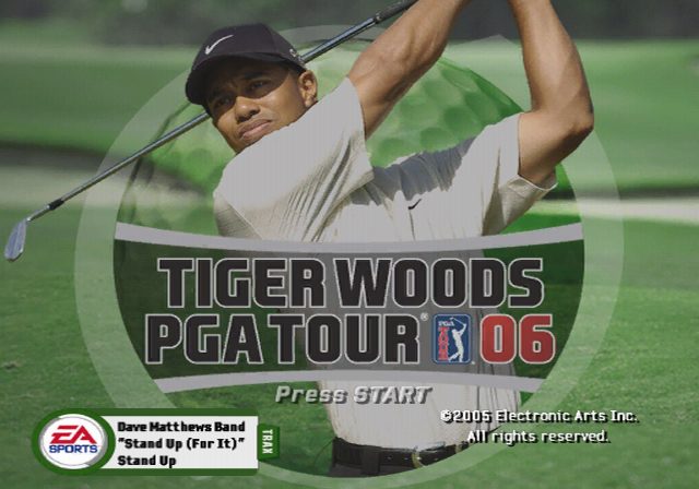 Tiger Woods PGA Tour 06 title screen image #1 