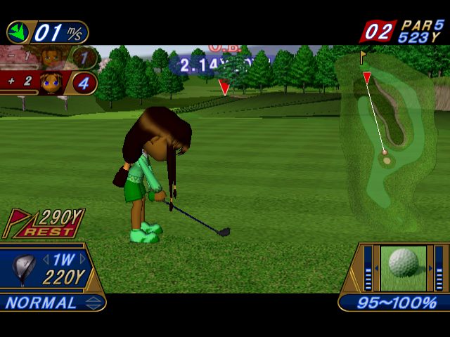 Golf Shiyouyo 2: Aratanaru Chousen  in-game screen image #1 