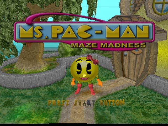 Ms. Pac-Man Maze Madness title screen image #1 